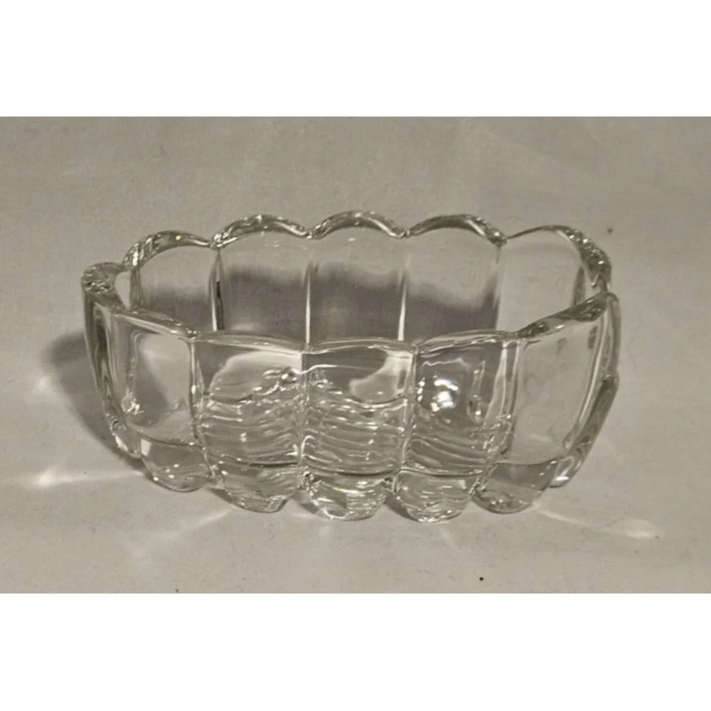 Vintage Princess House Crystal Utensil Spoon & Fork Rest Holder